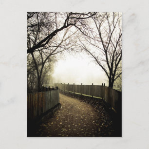 Foggy Waterfront 01 Postkarte