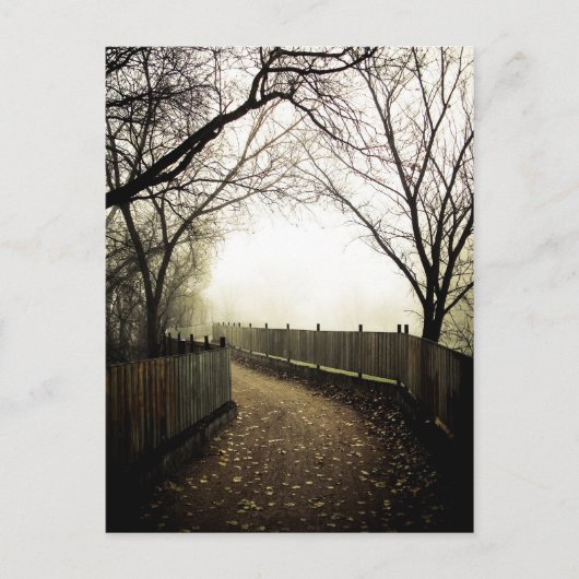 Foggy Waterfront 01 Postkarte (Vorderseite)