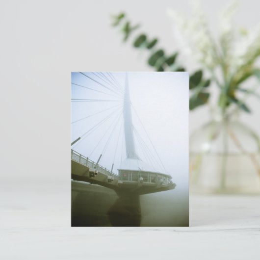 Foggy Waterfront 04 Postkarte (Stehend Vorderseite)