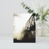 Foggy Waterfront 13 Postkarte (Stehend Vorderseite)