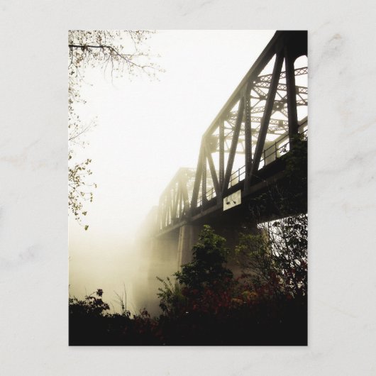 Foggy Waterfront 13 Postkarte (Vorderseite)