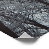 Foggy Winter Forest Poster (Ecke)