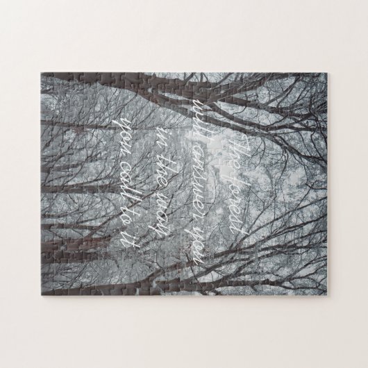 Foggy Winter Forest Puzzle (Horizontal)
