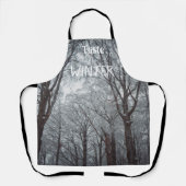 Foggy Winter Forest Schürze (Vorderseite)