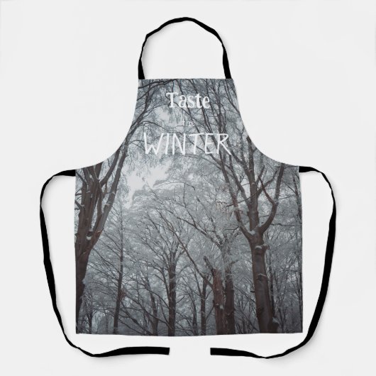 Foggy Winter Forest Schürze (Vorderseite)