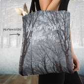 Foggy Winter Forest Tasche