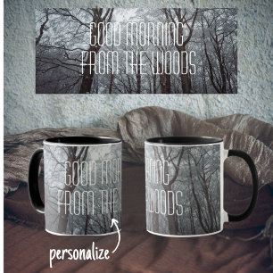 Foggy Winter Forest Tasse