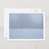Foggy Winter Postkarte (Vorne/Hinten)