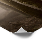 Foggy Woodland Rushmere Country Park (0845) Poster (Ecke)