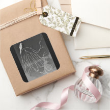 Foggy Woods Square Sticker