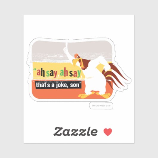 Foghorn, das ist ein Witz, Sohn Aufkleber (Blatt)