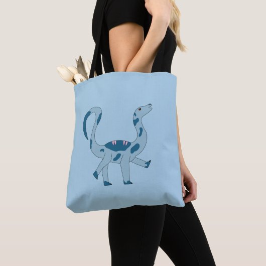 Foghorn Dino Blue All-Over Print Tote Tasche (Von Nahem)