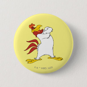 Foghorn Leghorn Arms Crossed Button