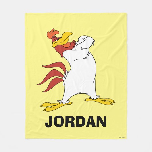 Foghorn Leghorn Arms Crossed Fleecedecke (Vorderseite)