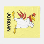 Foghorn Leghorn Arms Crossed Fleecedecke (Vorderseite (Horizontal))