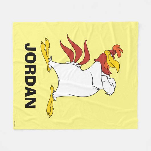 Foghorn Leghorn Arms Crossed Fleecedecke (Vorderseite (Horizontal))