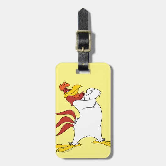 Foghorn Leghorn Arms Crossed Gepäckanhänger (Vorderseite vertikal)