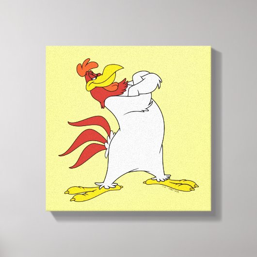 Foghorn Leghorn Arms Crossed Leinwanddruck (Vorderseite)