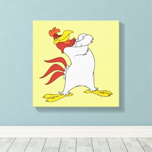 Foghorn Leghorn Arms Crossed Leinwanddruck (Insitu (Holzboden))
