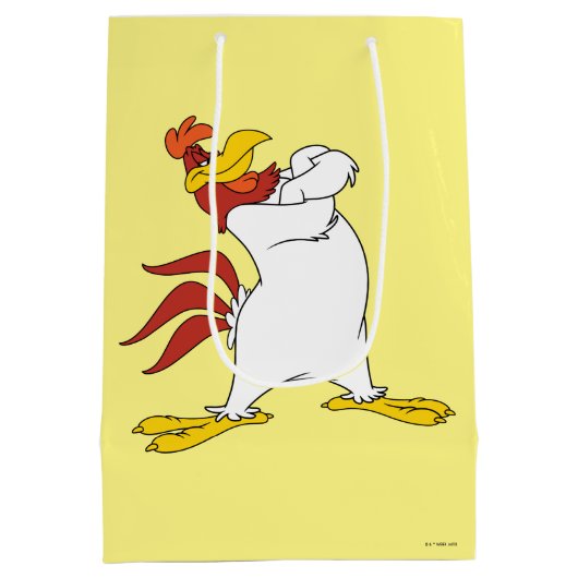 Foghorn Leghorn Arms Crossed Mittlere Geschenktüte (Rückseite)