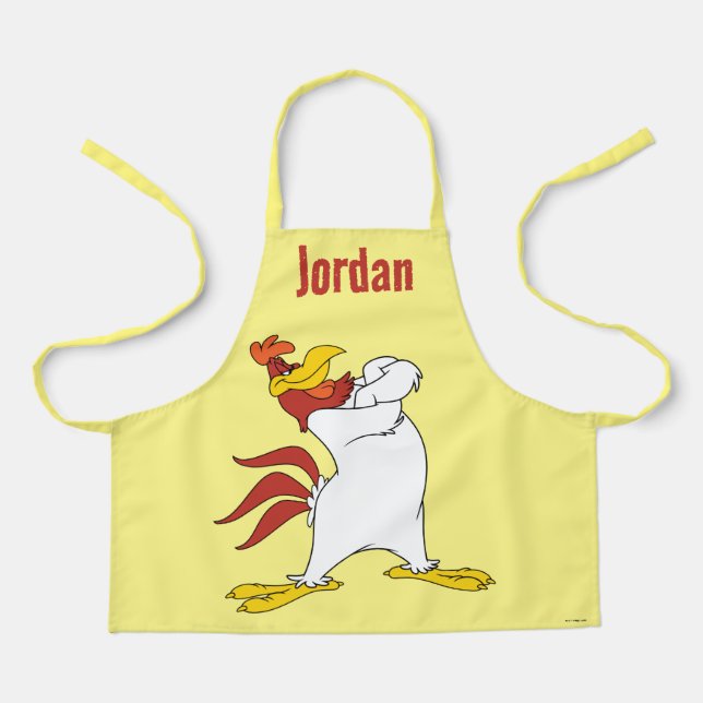 Foghorn Leghorn Arms Crossed Schürze (Vorderseite)