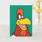 Foghorn Leghorn Closeup Karte (Gelbe Blume)