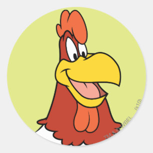 Foghorn Leghorn Closeup Runder Aufkleber