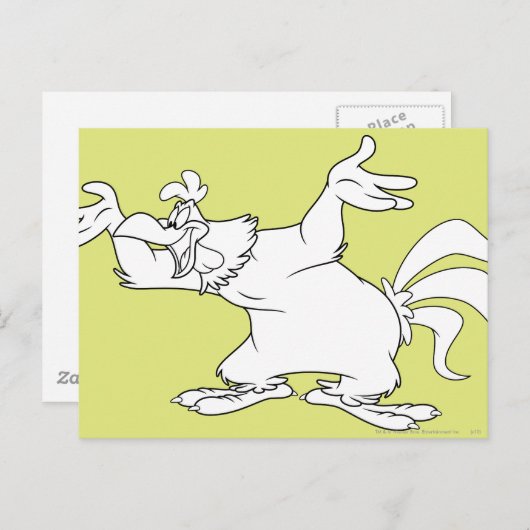 Foghorn Leghorn Happy Postkarte (Vorne/Hinten)