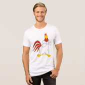 Foghorn Leghorn | Mischievous Stare Tri-Blend Shirt (Vorderseite voll)