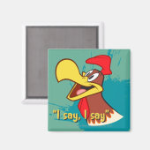 Foghorn Looking Up Magnet (Vorderseite/Rückseite)