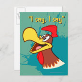 Foghorn nach oben postkarte (Vorne/Hinten)