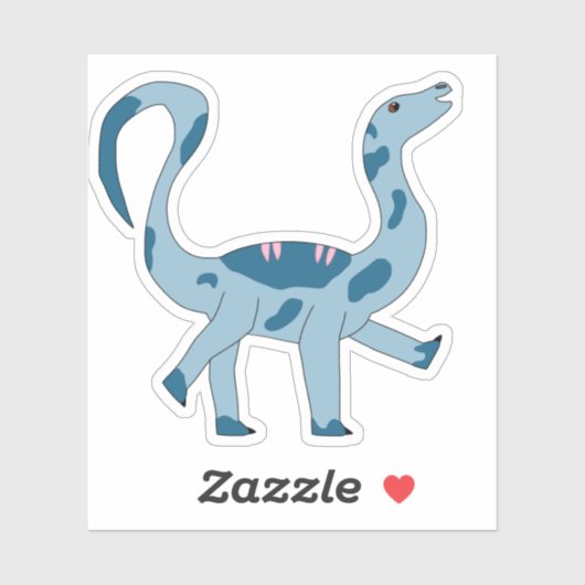 Foghorn Prancing Dino Vinyl Sticker (Blatt)