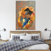 Foglie morte 32 Zoll x 48 Zoll Leinwanddruck (Insitu (Schlafzimmer))