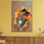 Foglie morte 32 Zoll x 48 Zoll Leinwanddruck (Insitu (Wohnzimmer))