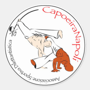 Foglio 6 adesivi CapoeiraNapoli Runder Aufkleber