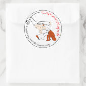 Foglio 6 adesivi CapoeiraNapoli Runder Aufkleber (Tasche)