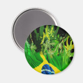 Fogo de Brasil Magnet (Vorderseite/Rückseite)