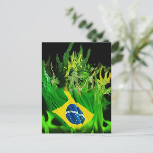 Fogo de Brasil Postkarte (Stehend Vorderseite)