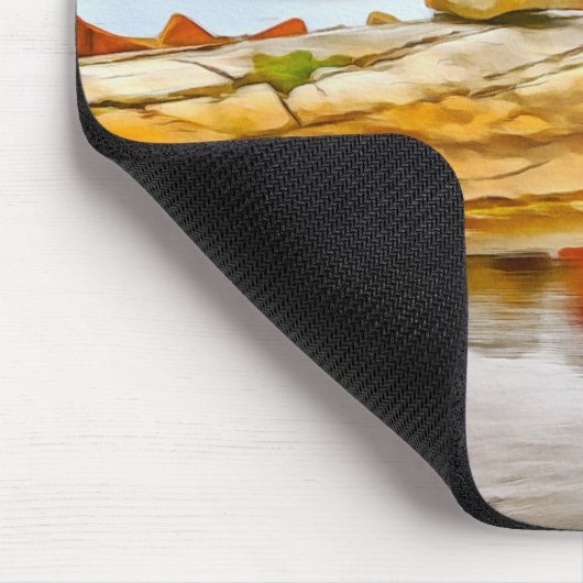 Fogo Insel-Fischen-Bretterbude Mousepad (Ecke)