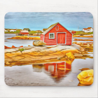Fogo Insel-Fischen-Bretterbude Mousepad