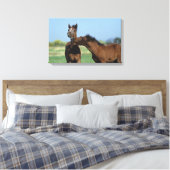Fohlen 2 leinwanddruck (Insitu (Schlafzimmer))