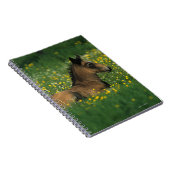 Fohlen, das in den Blumen niederlegt Notizblock (Rechte Seite)