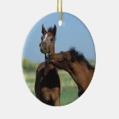 Fohlen, die 2 spielen keramikornament (Rechts)