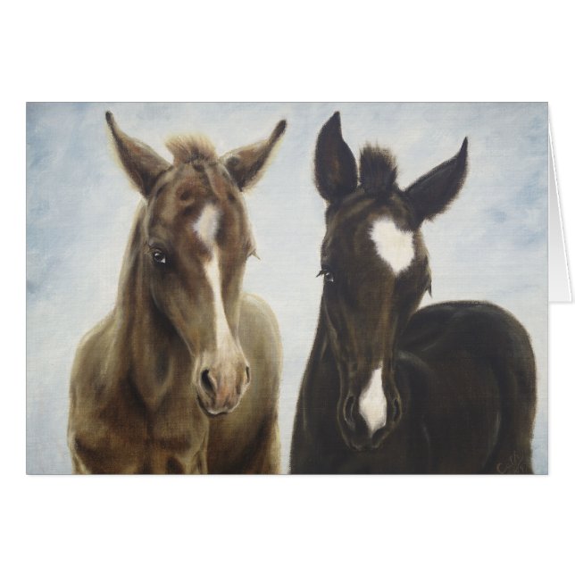 Fohlen-leere Karte (Vorderseite (Horizontal))