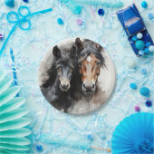 Fohlen mit seiner Mutter Pappteller (Party)