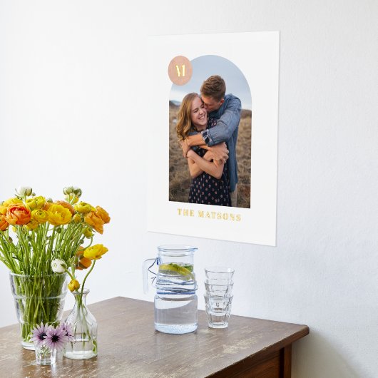 Fohlen Moderne Monogram Rahmen Foto Art Print Foliendrucke (Ablage(Küche))