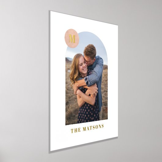 Fohlen Moderne Monogram Rahmen Foto Art Print Foliendrucke (Ablage )