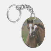 Fohlen-Spielen Schlüsselanhänger (Vorderseite links)