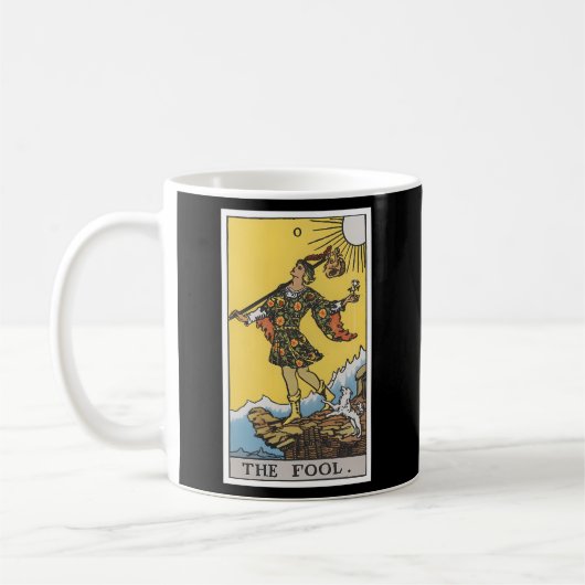 Fohlen-Tarot-Karte 0 Kaffeetasse (Links)