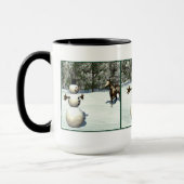 Fohlen-und Snowman-Tasse Tasse (Links)